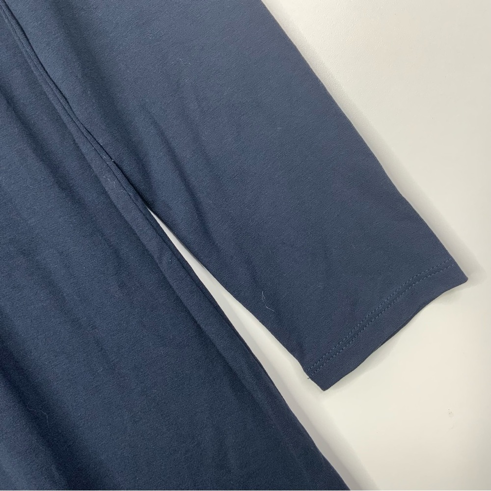 J. Jill Wearever Stretch Jersey Pleated Seamed Wasit Long Sleeve Midi. Size S. - Picture 5 of 7